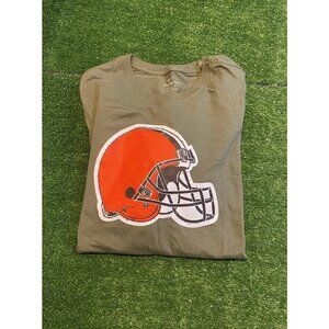Cleveland Browns shirt mens 2XL green nike salute to services long sleeve U